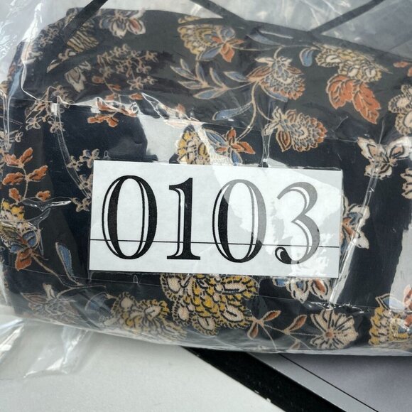 Vince Camuto M Floral Sleeveless Romper Black/Gold Womens NWT 0103 - Picture 10 of 11